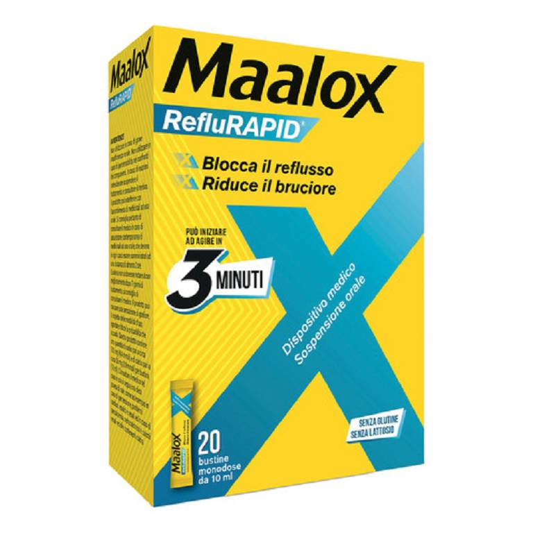 MAALOX REFLURAPID 20BUST